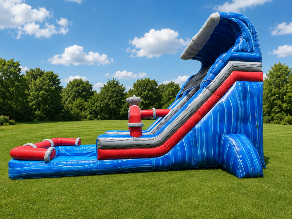 Tsunami Surge inflatable water slide
